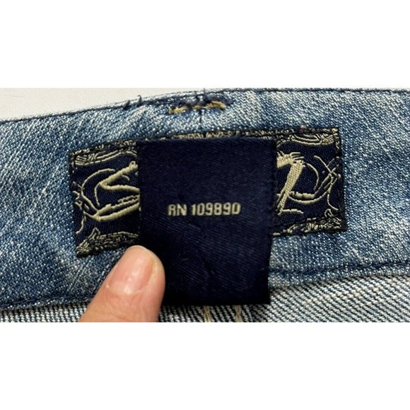 Seven 7 Mid Rise Bootcut Jeans Womens Size 31 Light Wash Stretch 33" Inseam - Picture 11 of 11